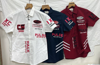 Men’s Racing Graphic Embroidered Short Sleeve Shirt
