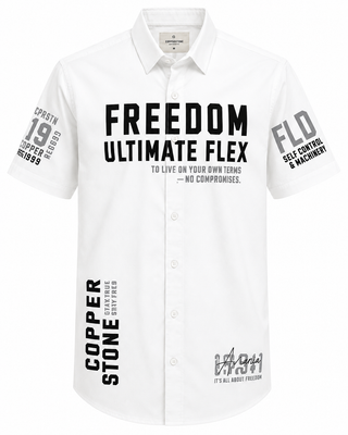 Men’s Color Block Graphic Short Sleeve Shirt