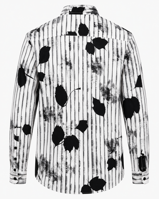 Men’s Abstract Striped Full Sleeve Printed Shirt
