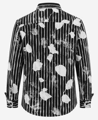Men’s Abstract Striped Full Sleeve Printed Shirt