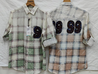 Men’s 99 Embroidered Plaid Full Sleeve Shirt