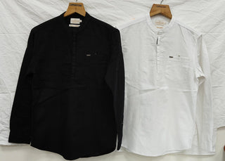 Men’s Minimalist Monochrome Smart Casual Shirt