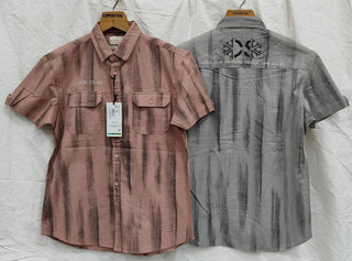 Men’s Vintage Utility Short Sleeve Workwear Shirt