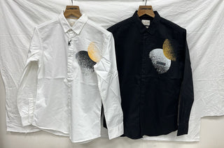 Men’s Abstract Dotted Graphic Full Sleeve Shirt