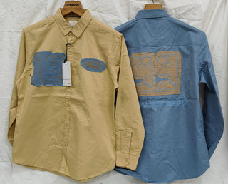 Men’s 19 Retro Graphic Print Full Sleeve Shirt