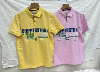 Men’s Copperstone Graphic Contrast Collar Polo T-Shirt