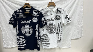 Men’s Vintage Garage Graphic Print Polo T-Shirt