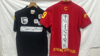 Men’s Extreme Adventure Graphic Embroidered Polo T-Shirt