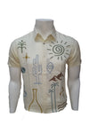 100% COTTON SHORT SLEEVE EMBROIDERY SHIRT