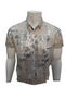 MEN’S ABSTRACT PRINT TEXTURED SHIRT – BEIGE URBAN VIBES