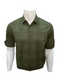 MEN’S OLIVE GREEN CHECKERED SHIRT – CASUAL COMFORT MEETS STYLE