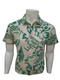 MEN’S FOREST GREEN LEAF PRINT CASUAL SHIRT