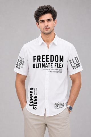 Men’s Color Block Graphic Short Sleeve Shirt