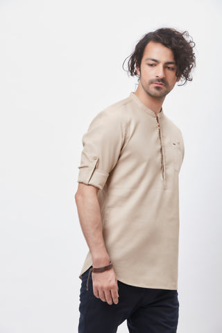 100% Cotton Waffle Textured Kurta