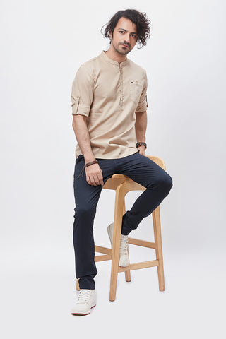 100% Cotton Waffle Textured Kurta