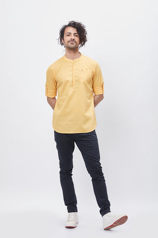 100% Cotton Waffle Textured Kurta