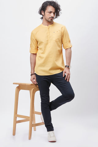 100% Cotton Waffle Textured Kurta