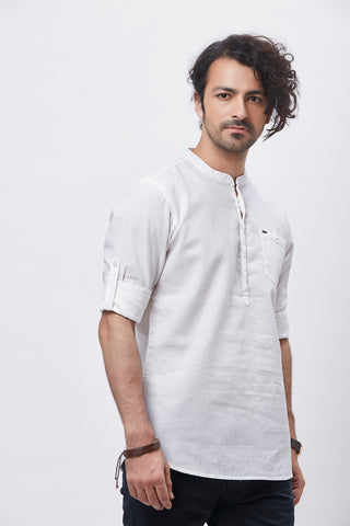 100% Cotton Waffle Textured Kurta