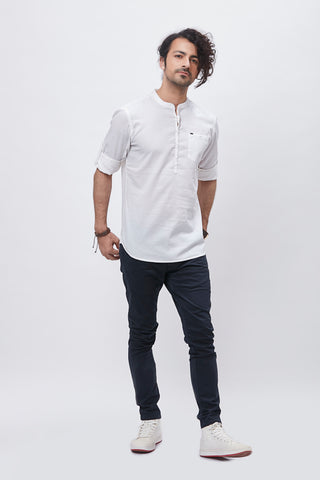100% Cotton Waffle Textured Kurta
