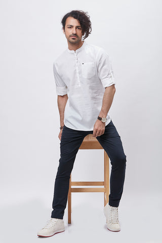 100% Cotton Waffle Textured Kurta